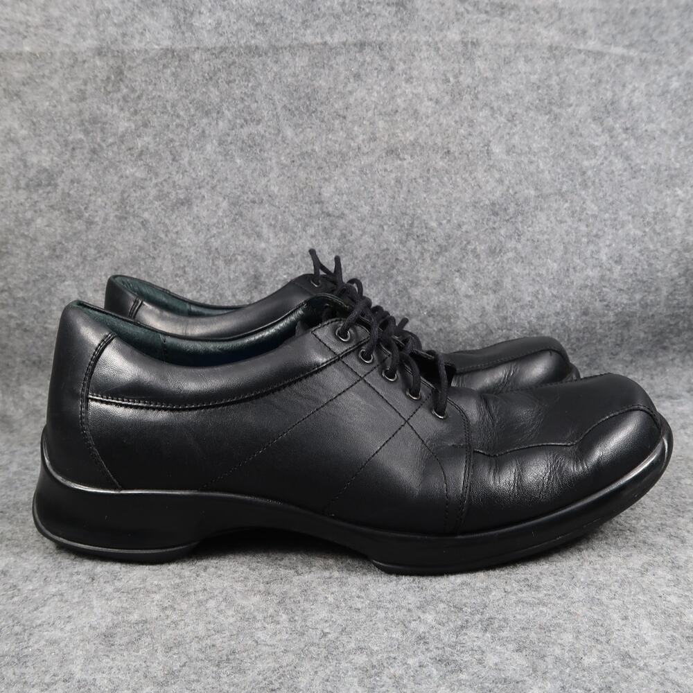 Dansko Shoes Mens 42 Oxford Ty Black Leather Dress Career Lace Up Comfort Casual